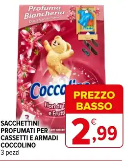 Iperal Sacchettini profumati per cassetti e armadi COCCOLINO offerta