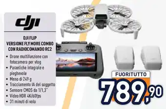 Unieuro Dji versione fly more combo con radiocomando RC2 offerta