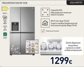 Unieuro Frigorifero side by side LG offerta