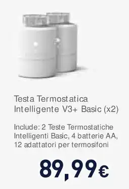 Unieuro Testa Termostatica Intelligente V3+ Basic (x2) offerta