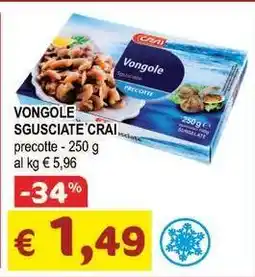 Crai Vongole sgusciate CRAI precotte offerta