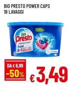 Famila BIO PRESTO power caps offerta