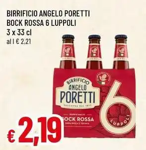 Famila BIRRIFICIO ANGELO PORETTI bock rossa 6 luppoli offerta