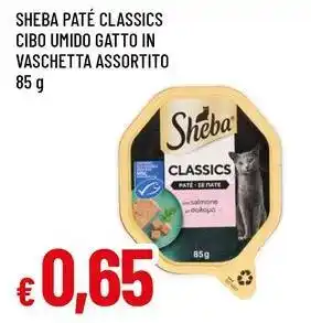 Famila SHEBA Paté classics cibo umido gatto in vaschetta assortito offerta