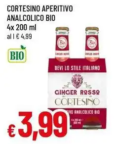 Famila CORTESINO Aperitivo analcolico bio offerta