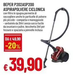 Famila BEPER P202asp200 aspirapolvere ciclonica offerta