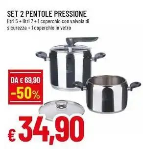 Famila Set 2 pentole pressione offerta