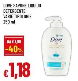 Famila Superstore DOVE sapone liquido detergente varie tipologie offerta