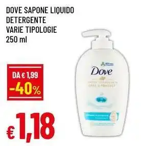 Famila Superstore DOVE sapone liquido detergente varie tipologie offerta