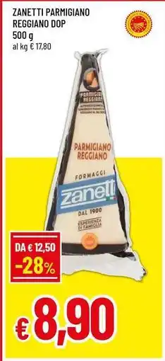 Famila Superstore ZANETTI Parmigiano reggiano dop offerta