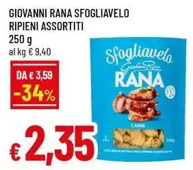 Famila Superstore GIOVANNI RANA Sfogliavelo ripieni assortiti offerta