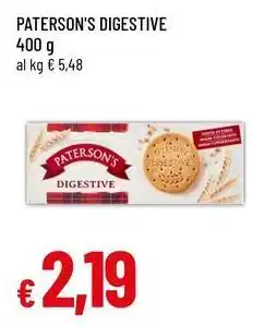 Famila Superstore PATERSON'S Digestive offerta