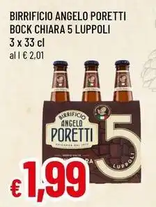 Famila Superstore BIRRIFICIO ANGELO PORETTI Bock chiara 5 luppoli offerta