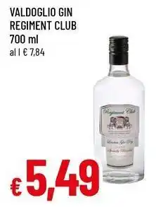 Famila Superstore Valdoglio gin regiment club offerta