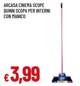 Famila Superstore ARCASA Cinema scope quinn scopa per interni con manico offerta