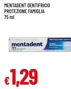 Famila Superstore MENTADENT Dentifricio protezione famiglia offerta