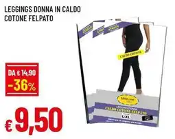 Famila Superstore Leggings donna in caldo cotone felpato offerta