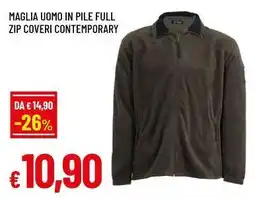 Famila Superstore Maglia uomo in pile full zip coveri contemporary offerta