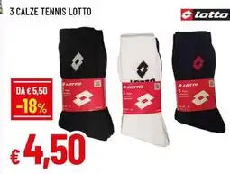 Famila Superstore 3 calze tennis lotto offerta