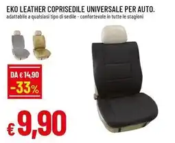 Famila Superstore Eko leather coprisedile universale per auto offerta