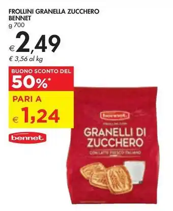 Bennet Frollini granella zucchero BENNET offerta