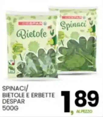 Interspar Spinaci/ bietole e erbette DESPAR offerta