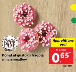 Lidl Donut al gusto di fragola e marshmallow offerta