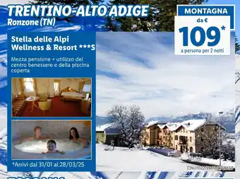 Lidl Stella delle Alpi Wellness & Resort offerta