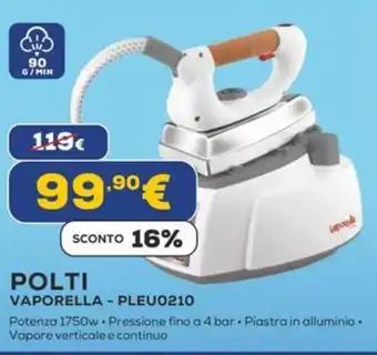 Euronics POLTI VAPORELLA - PLEU0210 offerta