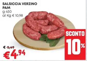 Pam Salsiccia verzino PAM offerta