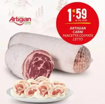 Sisa Artigian carni pancetta coppata l'etto offerta