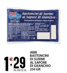 Sisa Arbi bastoncini di surimi al sapore di granchio offerta