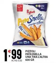 Sisa Pizzoli patasnella una tira l'altra offerta