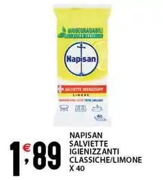 Sisa Napisan salviette igienizzanti classiche/limone x40 offerta