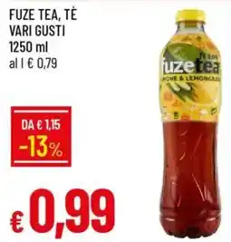 Galassia Fuze tea, tè vari gusti offerta