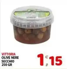 Mio Market Vittoria olive nere secchio offerta