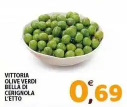 Mio Market Vittoria olive verdi bella di cerignola l'etto offerta