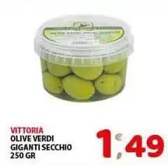 Mio Market Vittoria olive verdi giganti secchio offerta