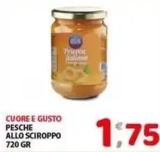 Mio Market Cuore e gusto pesche allo sciroppo offerta