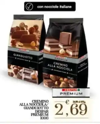 Interspar Cremino alla nocciola/ gianduiotto DESPAR PREMIUM offerta