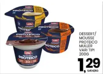 Interspar Dessert/ mousse proteico MULLER offerta