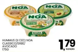 Interspar Hummus di ceci noa classico/erbe/ avocado offerta