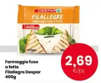 Interspar Formaggio fuso a fette Filallegre Despar offerta