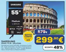 Euronics SAMSUNG SMART TV 4K-55CU7090 offerta