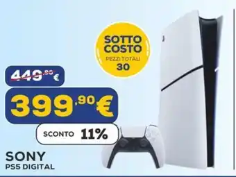 Euronics SONY PS5 DIGITAL offerta