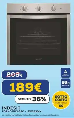 Euronics INDESIT FORNO INCASSO - IFW5530IX offerta