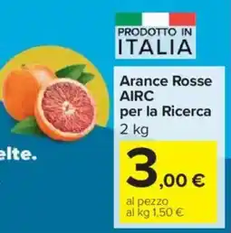 Carrefour Market Arance Rosse AIRC per la Ricerca offerta