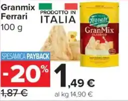 Carrefour Market Granmix Ferrari offerta