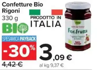 Carrefour Market Confetture Bio Rigoni offerta