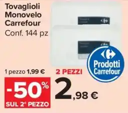 Carrefour Market Tovaglioli Monovelo Carrefour offerta